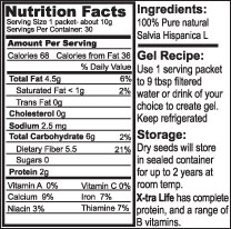Nutrition Facts Label Close-Up